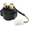 Hoypeyfiy Relè di avviamento solenoide per moto, solenoide di avviamento, solenoide per scooter da 50 cc, 125 cc, 150 cc, 250 cc, scooter, ATV, moto da cross, Go Kart, 2 fili, 2 pin maschio