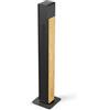 Stadler Form Ventilatore silenzioso Nick, ventilatore a torre con funzione girevole, 10 livelli di velocità, timer, con telecomando, per camera da letto, ufficio, soggiorno, con bambù naturale, nero