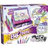 Lansay - Blopens Studio Creativo Fatato - Kit Colorare a Soffio - Da 5 Anni | Set Creativo - 13 Pennarelli a Soffio e 16 Mascherine con Unicorni e Castelli - La Scatola Diventa Leggio - Effetto Aerografo