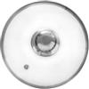 orion group Coperchio in vetro | con anello in acciaio inox per pentola e padella, Ø (14 cm) 14, 16, 18, 20, 22, 24, 26, 28, 30, 32 cm