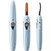 EYECURL Heated Eyelash Curler, S600 Heated Lash Curler, Accurate Temperature Control Electric Eyelash Curler Heated - Intelligent Power Off, Fast Heating (Cerulean/Silver, S600-148MM)
