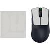 kwmobile Nastro Antiscivolo per Mouse da Gioco Compatibile con Razer DeathAdder V3 Pro Griptape - Facile da Applicare e Sottile - 0,5 mm - bianco