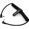 Alvin's Cables DC Cavo di alimentazione 5,5 x 2,1 mm Maschio DC ad angolo retto Cavo di Alimentazione a Spirale per Atomos Shogun Monitor, Blackmagic Video Assist, Trasmettitori, Ricevitori