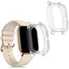 kwmobile Set 2x Custodia Smartwatch Compatibile con Huami Amazfit GTS Cover - Case Trasparente Protezione Orologio Fitness - trasparente