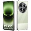GIOPUEY Cover Compatibile con Vivo X300 Ultra, TPU Ultrasottile HD Case, Protezione del Cuscino d'Aria - Trasparente