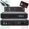HTS e-com DigiQuest Q99 4K UHD ricevitore satellitare con scheda TiVuSat Attivata Nero - Italia TV Rai Mediaset LA7, DVB-S2/T2, HEVC HDR, PVR Ready, LAN, USB, ricevitore certificato + cavo HTS e-com HDMI