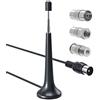 Ancable Radio Antenna FM Telescopica Interna con Base Magnetica, 75Ohm Antenne per Radio Portatile Sintonizzatore Stereo Ricevitore AV Stereo Amplificatore Home Cinema Sistema Theater HiFi Ricevitore