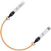 ipolex Cavo in Rame 10G SFP+, DAC SFP+ Arancia, Cavo in Rame ad Attacco Diretto 10GBASE-CU, Cavo Twinax passivo 10Gb/s Compatibile con Cisco, Ubiquiti, Meraki, Mikrotik, Intel etc. 0.5-Metro, 1-Pack.
