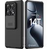 Nillkin Custodia per Xiaomi 14T Pro 5G - Protezione fotocamera con Slide Camera, Antiurto e Antigraffio, Compatibile con Xiaomi 14T Pro 6.67 5G 2024-Nero