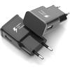 Newding 2 Pezzi Caricabatterie USB per Samsung Galaxy S10 S9 S8 A15 A14 A13 A71 A51 A50 A34 A30 A20 A06 A05 Spina di Ricarica Adattatore Cellulare EP-TA200 Originale Adaptive Fast Charging (cavo non incluso)