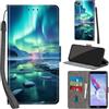 Haninsuze Cover per Honor 9 Lite Custodia Cover Pelle Libro Portafoglio con Porta Carte Magnetica Protezione Antiurto Cuoio Flip Case Custodia Cover per Honor 9 Lite, artico