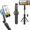 Gbformat Magnetico Treppiede Smartphone,Bastone Selfie con Telecomando Rimovibile Wirelesse Anello Magnetico, Estensibile per Smartphone Supporto Telefono Rotazione a 360° Compatibile con iOS,Android
