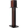 OUUTMEE Supporto per altoparlante in legno, 90 cm (35 pollici), robusto supporto per altoparlante HiFi per home theater, supporto universale per librerie con design riempito di sabbia (set da 1 pezzi)