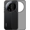GIOPUEY Cover Compatibile con Xiaomi 17 Ultra, Materiale PC Rigido Custodia, Comodo e Liscio al Tatto Case，Antiurto, Anti-Impronta - Translucent Black