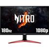 acer Nitro KG241Y S3 - Monitor da gioco da 24, pannello VA, 1920 x 1080, 4 ms, 180 Hz, FreeSync Premium, HDR 10, DP, HDMI