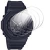 GIOPUEY Pellicola Protettiva per Casio GA-2100, [4 Pezzi] Vetro temperato Schermo Protezione Pellicola [Copertura Completa] [Anti-graffio] - Trasparente