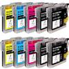 Supply Guy 10 cartucce compatibile con Brother LC-985 per DCP-J125 DCP-J140w DCP-J315w DCP-J515w MFC-J220 MFC-J265w MFC-J410 MFC-J410 Series MFC-J415w