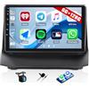 GOHHDL per Ford Fiesta, Android 15, 6G+128G 8-Core GOHHDL Autoradio per Ford Fiesta 2009-2014, 9 Pollici HD Schermo Tactile Stereo Auto con CarPlay Android Auto WiFi GPS FM/RDS BT SWC + AHD Telecamera + Mic
