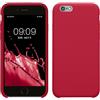 kwmobile Cover per Apple iPhone 6 / 6S Custodia - Back Case per Smartphone in Silicone TPU - Protezione Gommata - rosa lampone