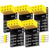 AZDelivery 5 x Adattatore per Breadboard ESP-01S Breadboard ESP8266 01 Modulo Wifi Seriale senza fili incluso un E-Book!