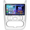 Hikity 8 Core 4G+64G Hikity Android 15 Autoradio per Renault Logan 1 Sandero 2009-2015 con Wireless Carplay Android Auto, 9 Pollici IPS Touch Screen con Navigatore GPS Bluetooth WiFi FM/RDS DSP Retrocamera