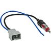 tomzz Audio 1517-001 Adattatore antenna GT13 DIN compatibile con Honda Civic Fit Jazz Pilot Nissan Navara Qashqai Juke Suzuki Swift SX-4 Kizashi Grand Vitara Mazda 3 5 6