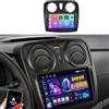 Fuluku 4+64G Android Autoradio per Renault Dacia SANDERO II B52 2012-2019 Wireless Carplay Android Auto, 9'' IPS Touch Screen Radio con Bluetooth 5.0/GPS/Telecamera posteriore/FM/WiFi/SWC