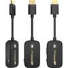 EZCast Pocket Prime Wireless HDMI - 1 trasmettitore e 2 ricevitori | Plug & Play Dual Band 2.4G/5G Extender HDMI portatile per laptop, TV, proiettore e giochi - Gamma 262 piedi, uscita 1080P