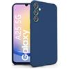 N NEWTOP Cover Compatibile per Samsung Galaxy A25 5G, Custodia TPU SOFT Gel Silicone Ultra Sottile Flessibile Case Posteriore Protezione Fotocamera Anti Urto Guscio Scocca Colorato (Blu)