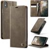 Cracedily Cover per iPhone XS Max Case, Libro Custodia Portafoglio Premium Pelle PU, Slot Scheda, RFID Shieldon, Chiusura Magnetico Aletta Antiurto Case Custodia per Apple XS Max, Caffè