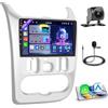 Hikity 8 Core 4+64GB Android 15 Autoradio per Renault Logan 1 Sandero 2009-2015 Largus Dacia Duster CarPlay Android Auto Bluetooth 9 Radio Auto Schermo con Navi Telecamera Posteriore