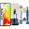 It'Go Display per Xiaomi Redmi 12C LCD Schermo di Ricambio Touch Screen con Strumento Nero di Alta Qualità