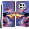 PHINIENLAND Cover per Xiaomi Redmi Note 15 4G / 5G Case PU Pelle Custodia [Kickstand] [Chiusura magnetica] [Slot per Schede], Portafoglio Flip Custodia per Redmi Note 15,Montagna