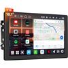 ATOTOEXCEL V10 10.1 Android Autoradio 2din, 6GB+128GB, 4G LTE/Wi-Fi, Karaoke in auto, DSP + audio 7.1.2, DVR 4 canali, CarPlay e Android Auto Senza fili, Bluetooth 5.4, Assistente vocale IA&GPS