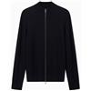 Armani Exchange Felpa da Uomo, a Maniche Lunghe, con Cerniera, Blu, S, Navy Scuro, S
