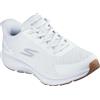Skechers Uomo Go Run Consistent 2.0 Worldview Slip-In ALLENATRICE, White And Gray Textile, 48 EU