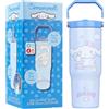 Get Trend Hello Kitty Cinnamoroll Tazza Termica con Manico e Cannuccia 850ml, Borraccia Termica Acciaio Inox Doppia Parete Senza BPA, Mantiene Freddo 12h e Caldo 5h (Blu Cinnamoroll)