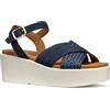 Geox D XAND 2.2S B, Sandalo con Zeppa Donna, Navy, 35 EU