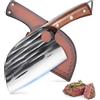 Golden Bird mannaia da cucina giapponese coltelli da carne coltelli macellaio professionali forgiato con fodero Coltello da cuoco per tagliare per casa, cucina all'aperto, campeggio