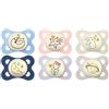 MAM | Ciuccio originale notte 2-6 mesi (2 pezzi) colore casuale - Ciuccio in silicone simmetrico e anatomico - tettarella fosforescente con scatola di trasporto e sterilizzazione