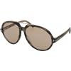 Tom Ford Aalto TF1210 56E | Occhiali da Sole Graduati o Non Graduati | Prova Online | Metallo, Plastica | Pilot | Marrone, Oro, Havana | Adrialenti