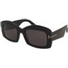Tom Ford Venetia TF1218 01A | Occhiali da Sole Graduati o Non Graduati | Plastica | Quadrati | Nero | Adrialenti