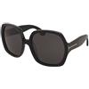 Tom Ford Saffron TF1221 01A | Occhiali da Sole Graduati o Non Graduati | Prova Online | Plastica | Oversize | Nero | Adrialenti