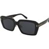 Tom Ford TF1164-K 01A | Occhiali da Sole Graduati o Non Graduati | Plastica | Quadrati | Nero | Adrialenti