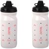 ZEFAL Pack Sense Soft 80 No Mud - Set di due Borracce Bici e MTB Con Protezione Della Tettarella - Senza BPA - Borraccia Ciclismo e Sportiva Inodore e Leggera - 2 x 800ml, Nero Fume