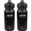 ZEFAL Sense Pro 65 x 2 Borraccia Bici Sport - Due Borracce Bici da Corsa MTB Gravel 650 ML - Borraccia Ciclismo - Premium e a Tenuta Stagna - Nero, 2 x 650ml