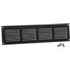 Steinberg14 Griglia di Ventilazione Rettangolare 400x100 mm - Griglie di Aerazione in Metallo Antracite - Serranda di Scarico dell'aria con Zanzariera - Copri Bocchetta Interna a Parete e a Soffitto
