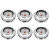 PATIKIL Aria Compressore Olio Mirino Vetro, 6pz G 3/4 Filetto Maschio Alluminio Lega Olio Liquido Livello Indicatore Aria Compressore Parti con O-ring