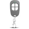 LUIRSAY AAM0049 Telecomando Cancello e Garage - Compatibile SCS Sentinel - 433,92 MHz - 4 Canali - Codice segreto girevole e a lunga portata - Grigio