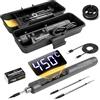 Flintronic Senza fili, Kit saldatore, Set Di Saldatore A Batteria Ricaricabile USB con LCD, per Riparazioni Elettroniche, Creazione di Gioielli, Progetti fai da t